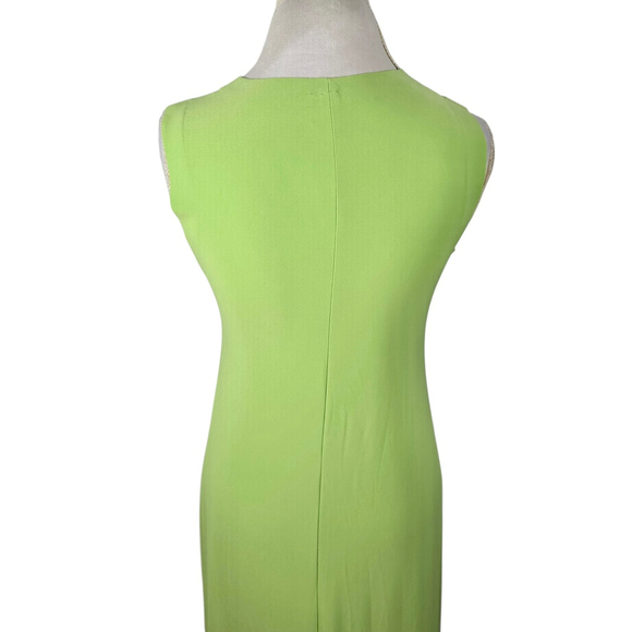 Norma Kamali Gemini Green Swing Dress Seamless Sleeveless Pockets Beachy Size S - Picture 4 of 9